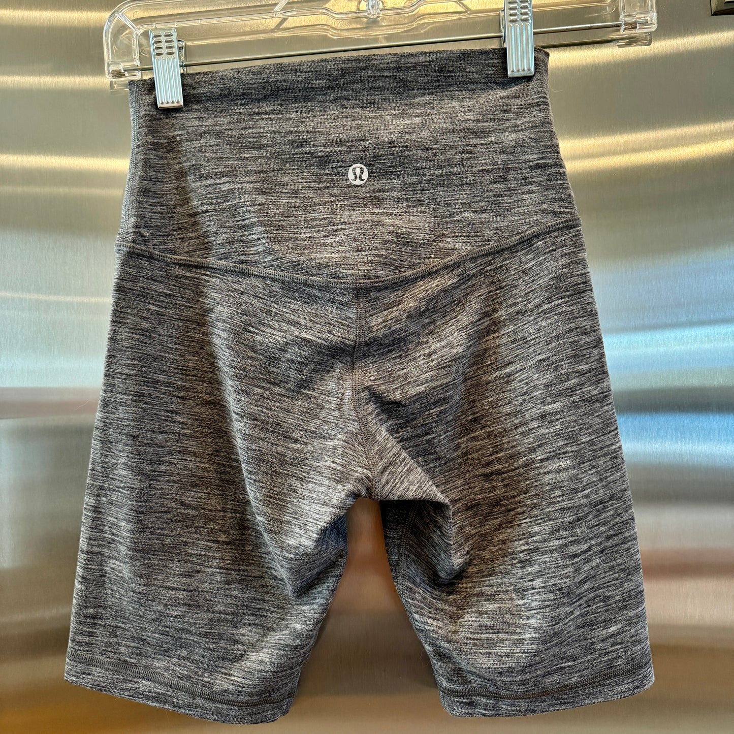 Lululemon Align Shorts HR High Rise in Heathered Black ( grey ) 6 Inch Inseam Pre-Owned