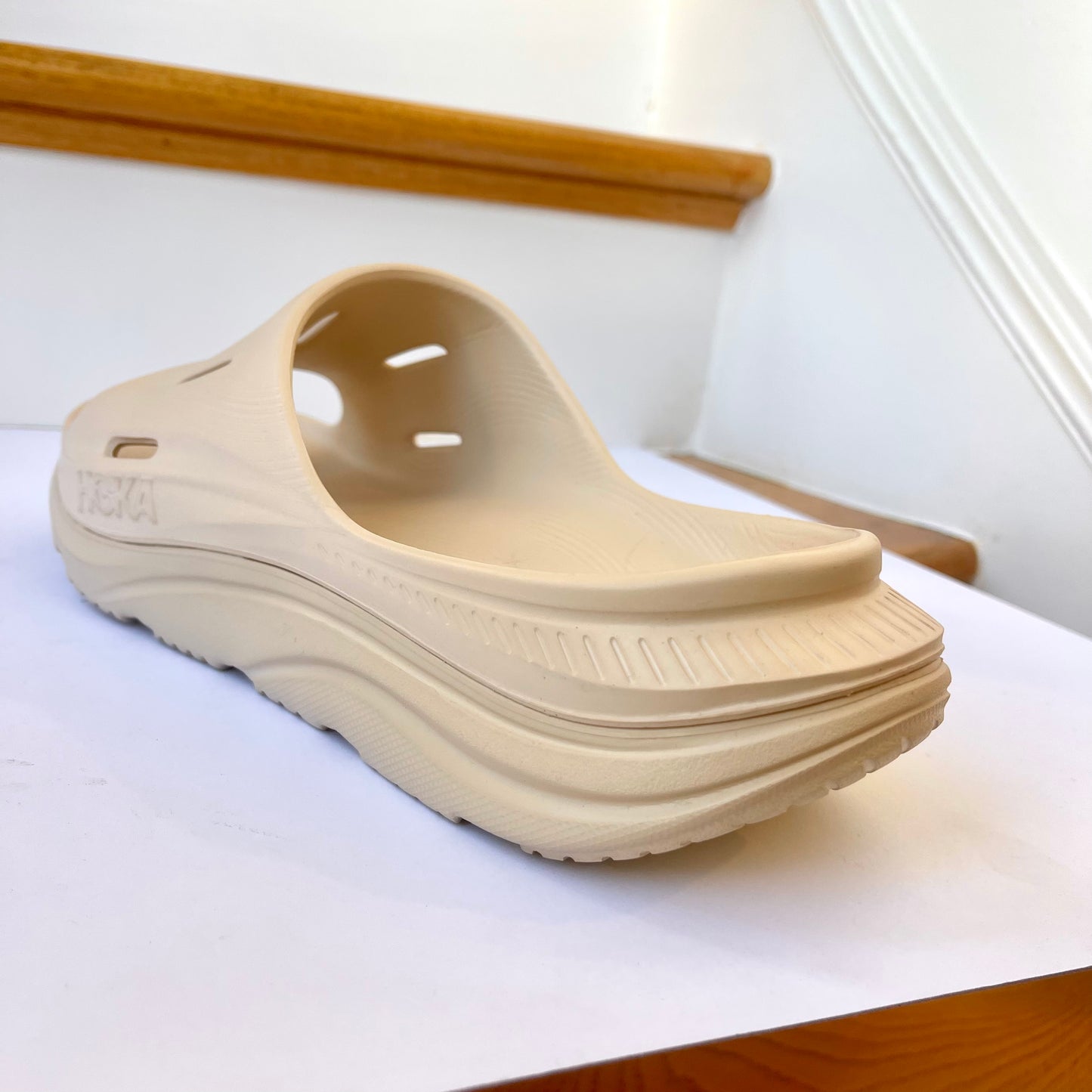 Hoka Ora 3 Recovery Slide Unisex in Shifting Sand Beige , Hoka One One NEW