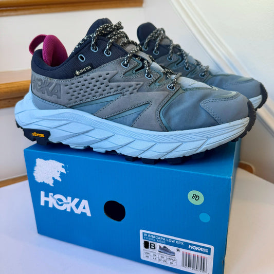 Hoka Anacapa Low USED Women’s Hiking Shoes MSSS Mountain Spring Summer Song Blue