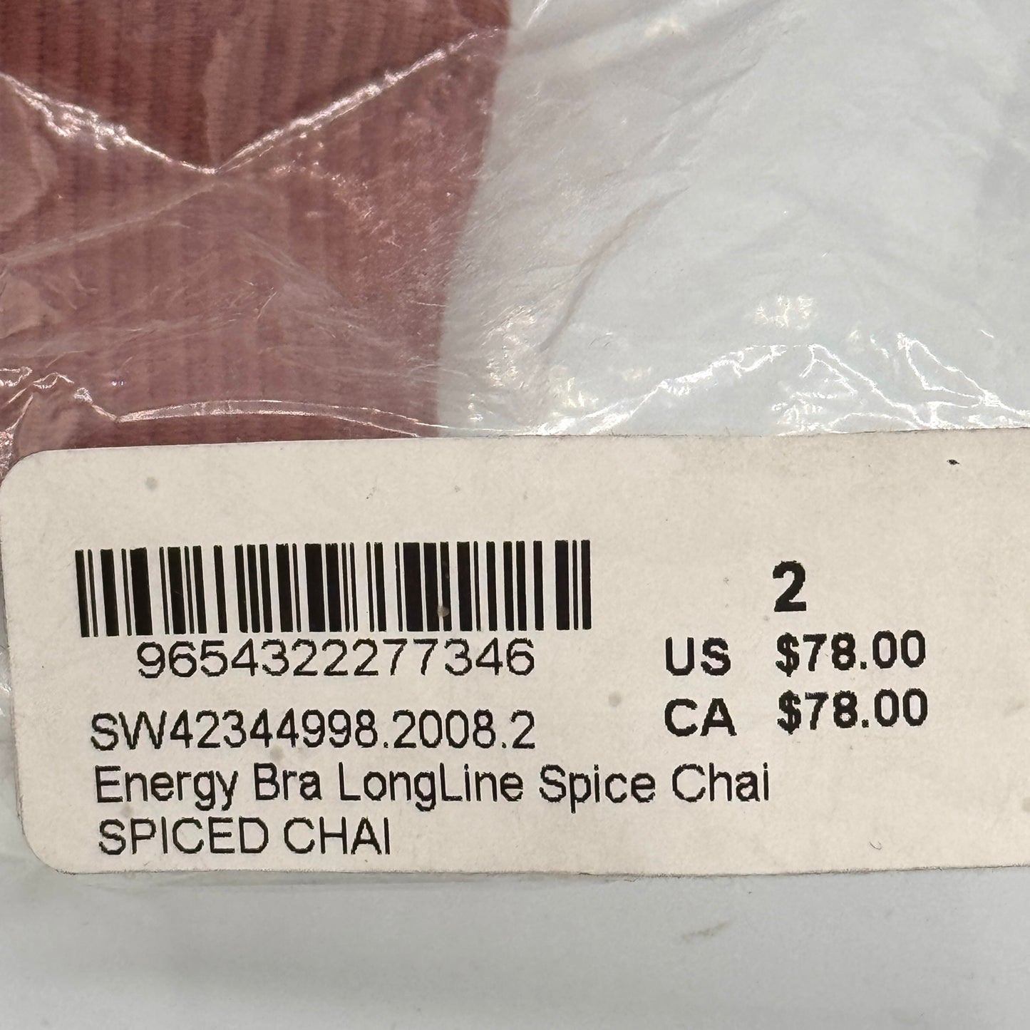 Lululemon Energy Bra in Ribbed Spiced Chai , Longline Soul Cycle Collab