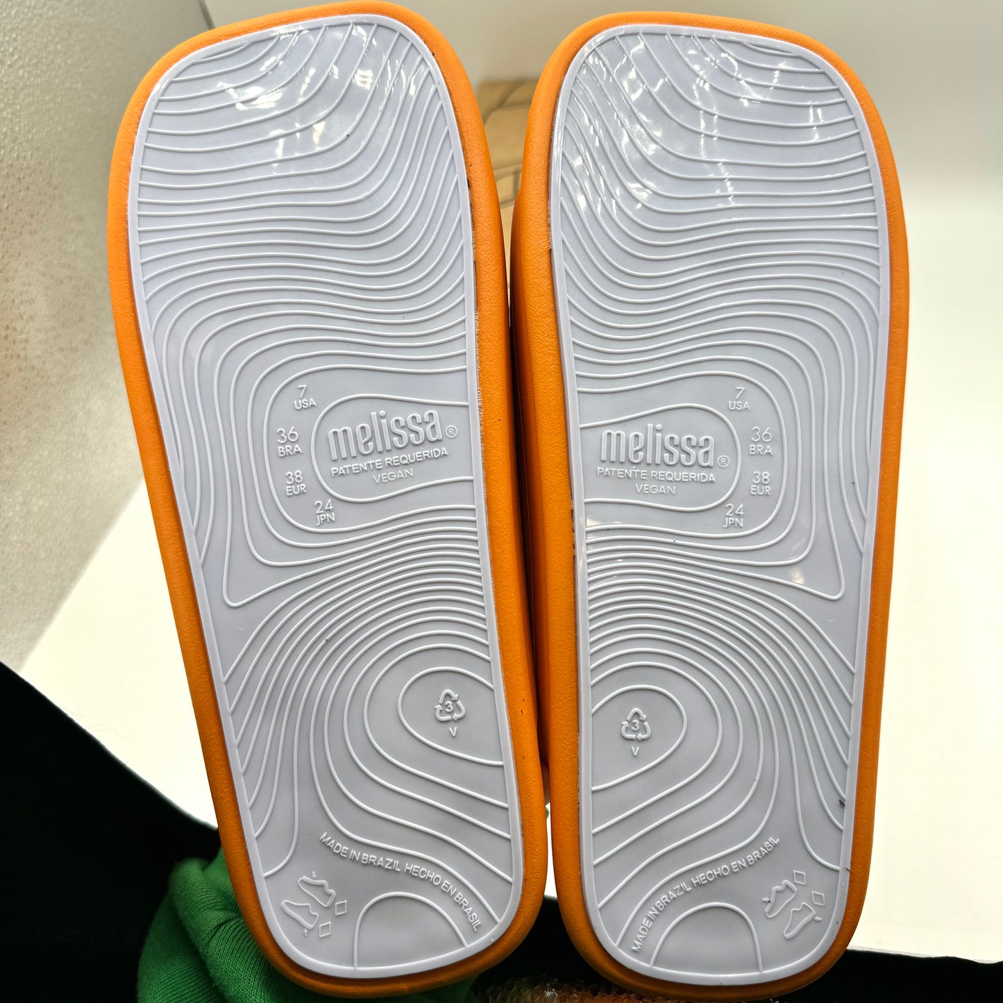 Melissa Free Grow Orange Sandals Slides , EVA , vegan