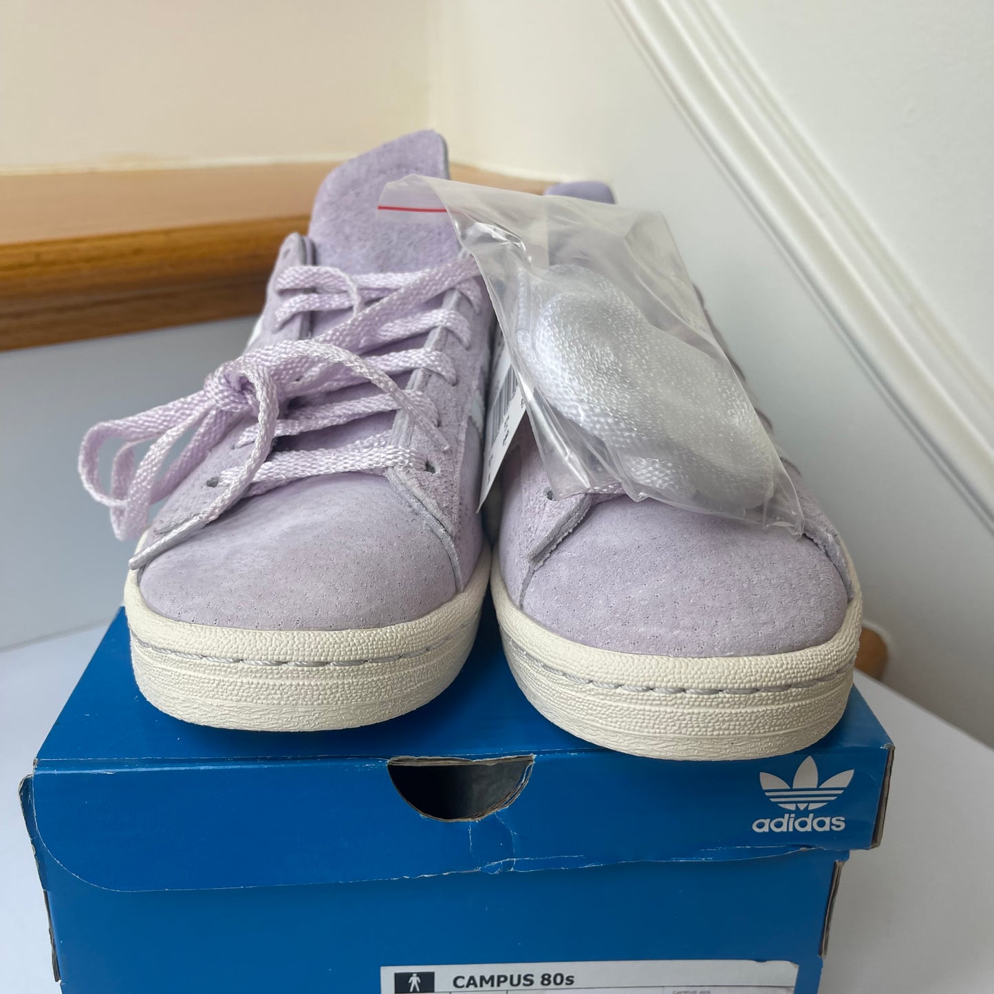 Adidas Campus 80s Light Purple Sneakers leather , lavender