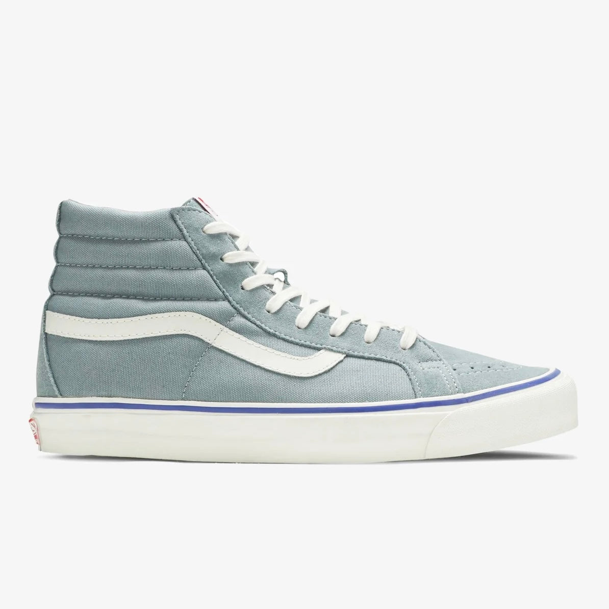 Vans OG Sk8 Hi LX Classic Skate Shoe in Lead Blue