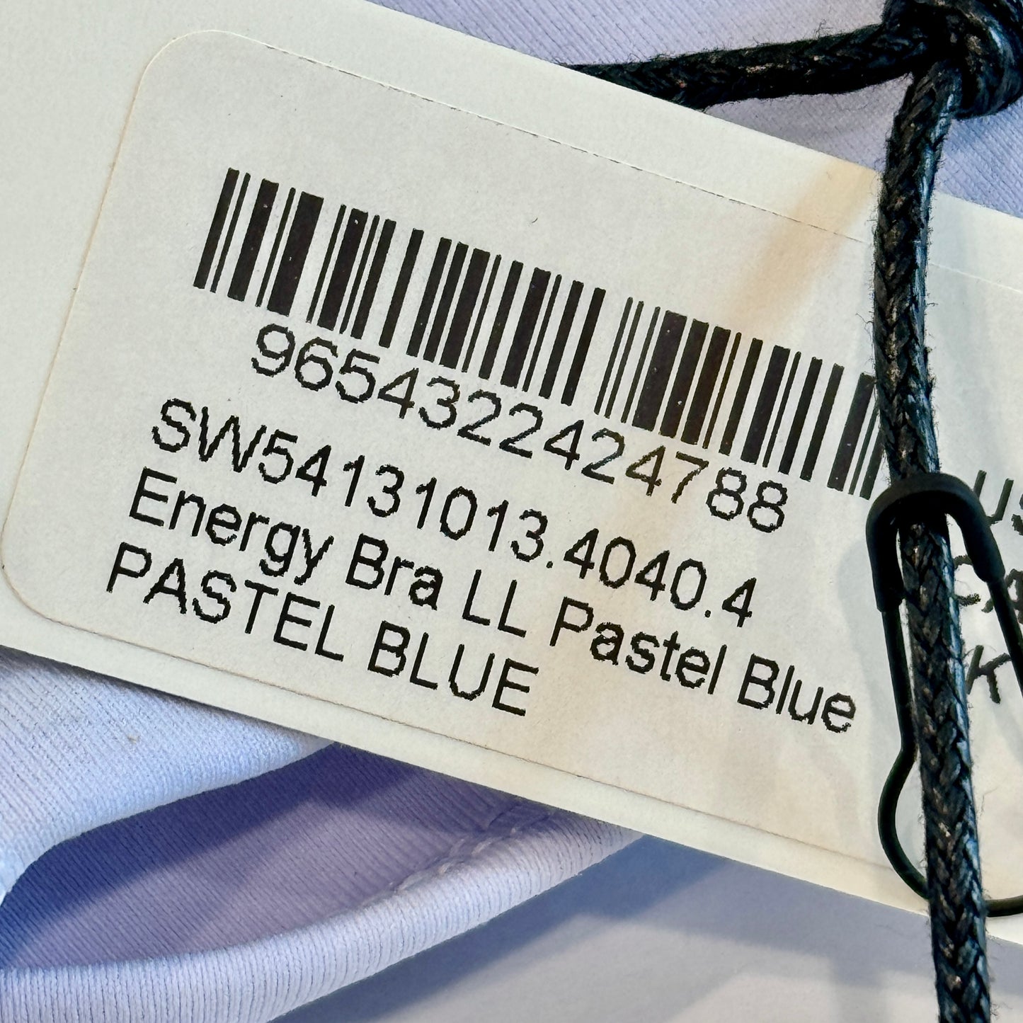 Lululemon Energy Long Sports Bra in Pastel Blue Light Purple Soul Cycle