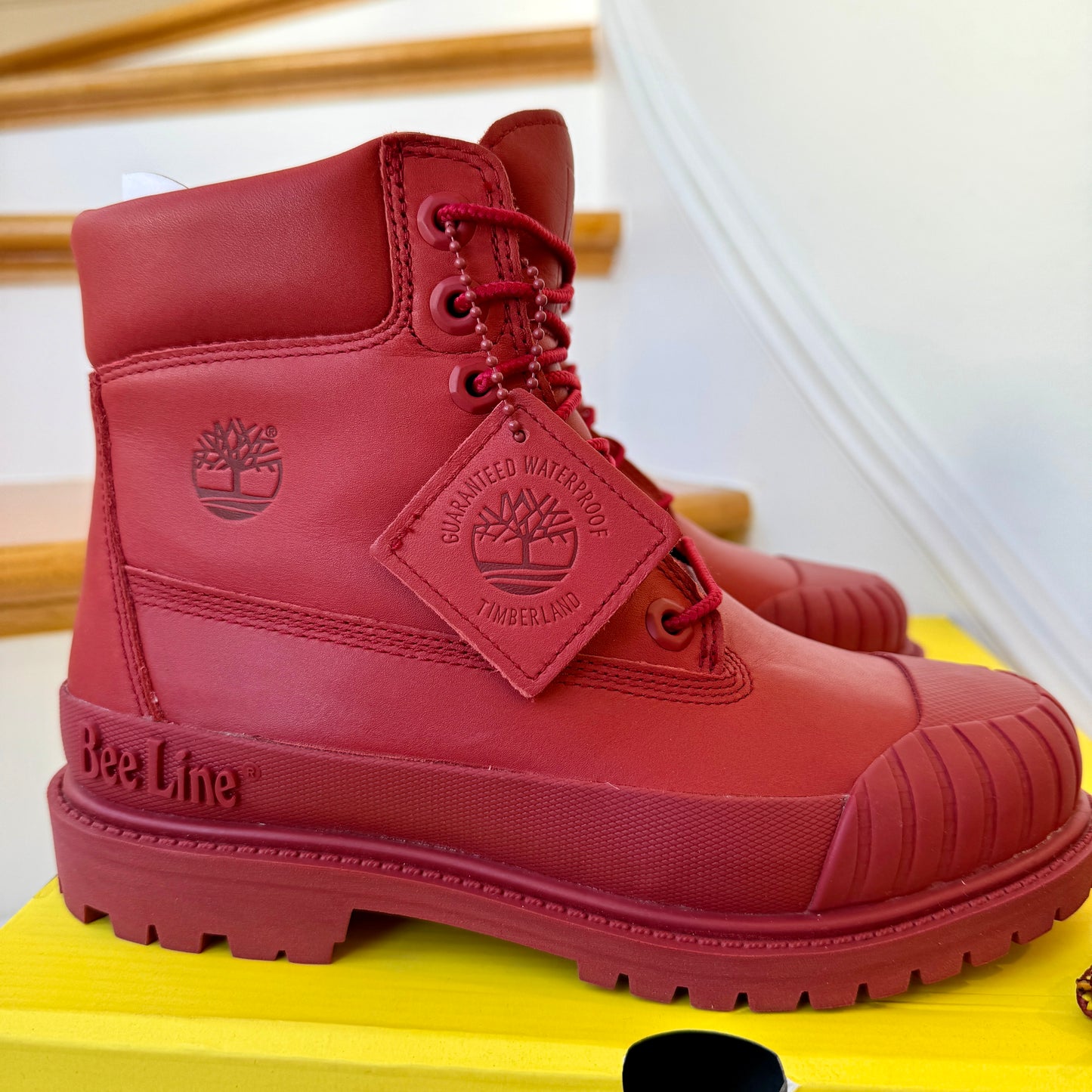 Timberland Heritage 6 Inch Waterproof Nubuck Red Beeline Boots , brand NEW