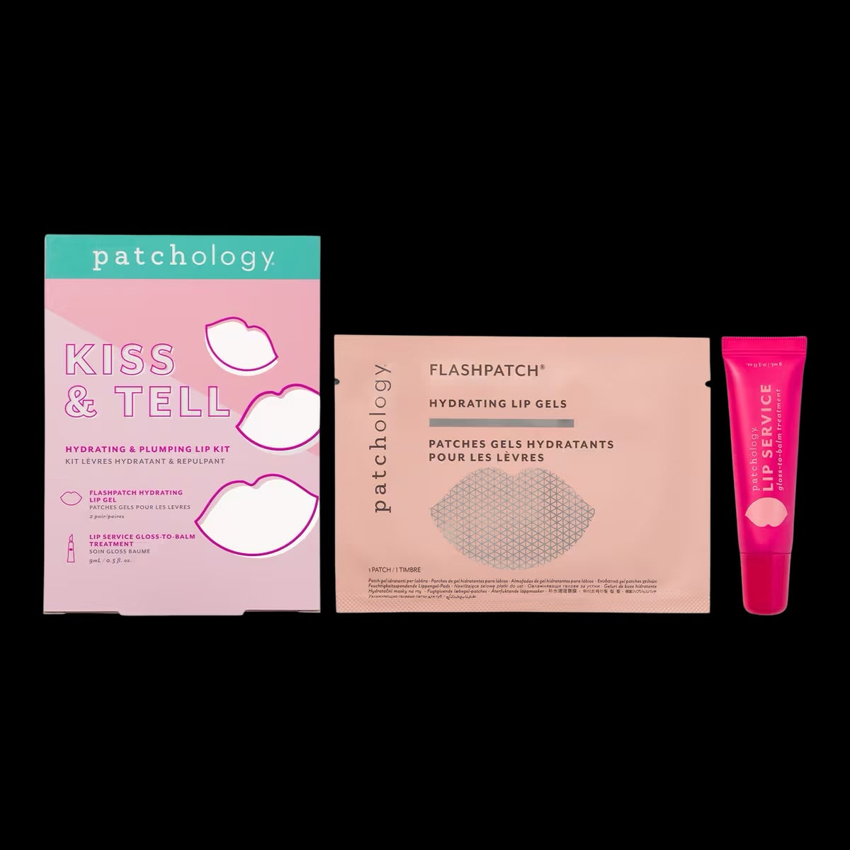 Patchology Kiss & Tell Hydrating and Plumping Lip Set — BUNDLE 10X