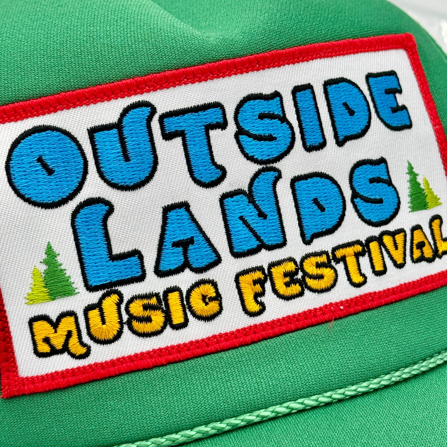 Aviator Nation Outside Lands Trucker Hat in Green Forest Kelly