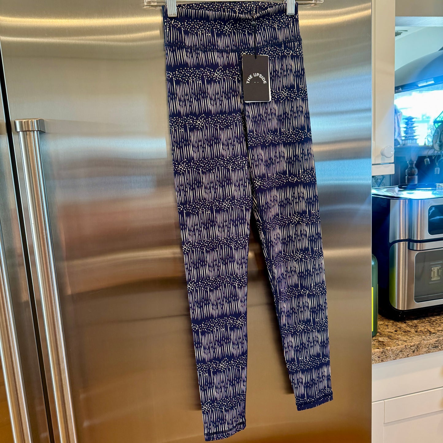 The Upside Yukimi Leggings in Blue , Ribbed Yoga Pants