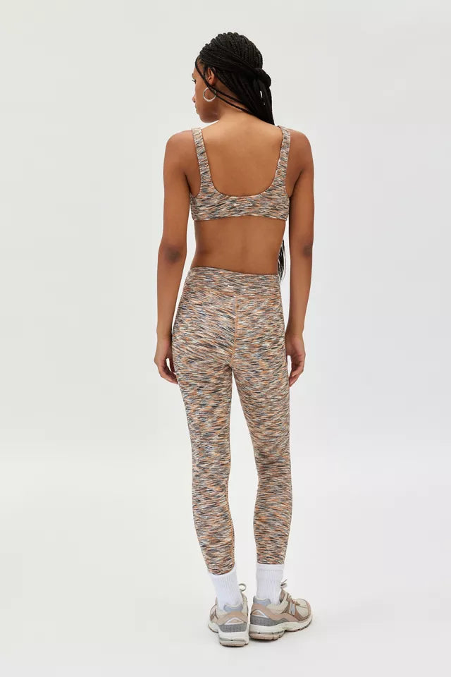 The Upside SET Nika Reversible Rory Bra and Leggings Textured Tiger