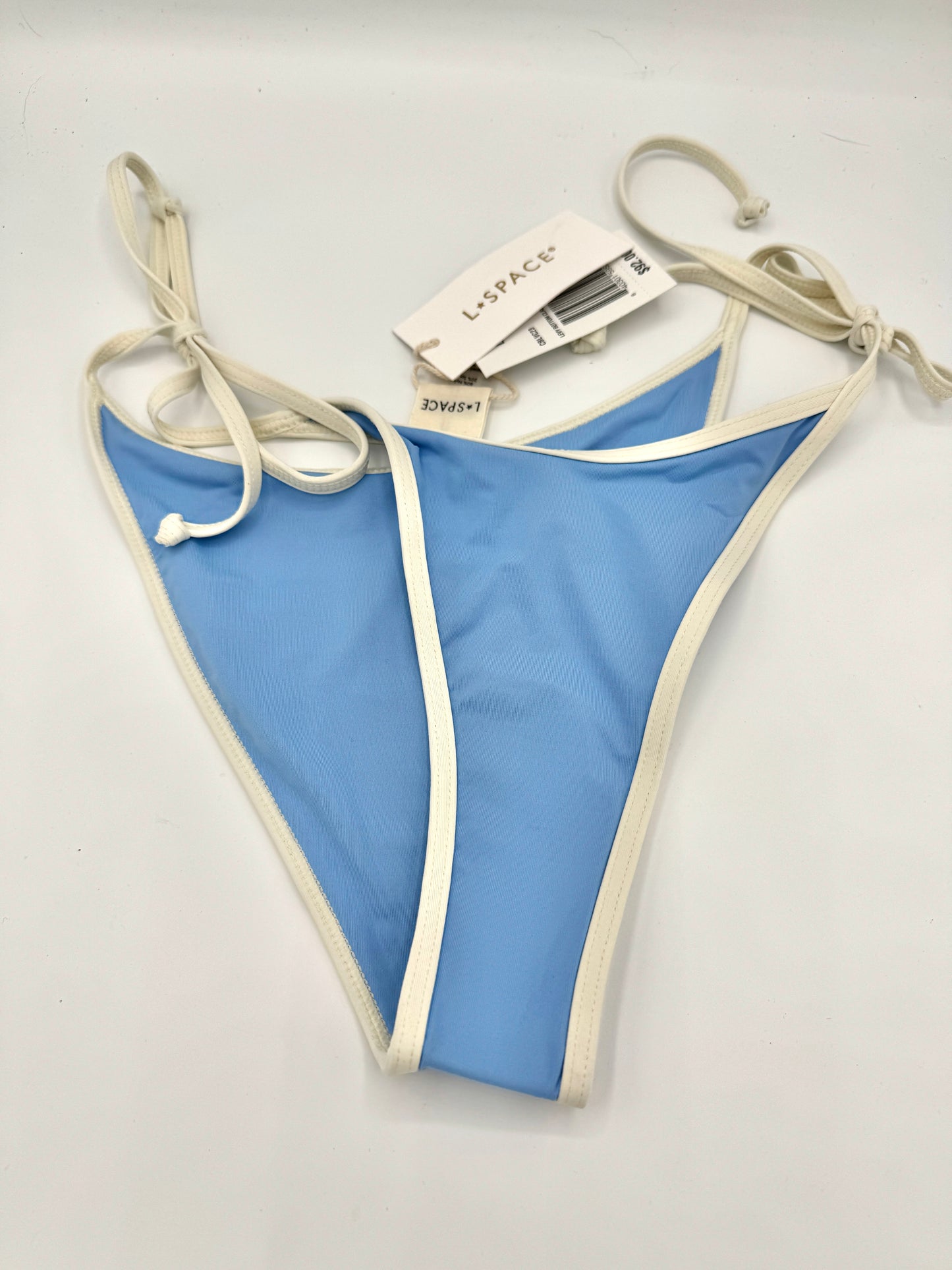 L Space Levy Classic Swim Bottom in Aura Blue / Cream