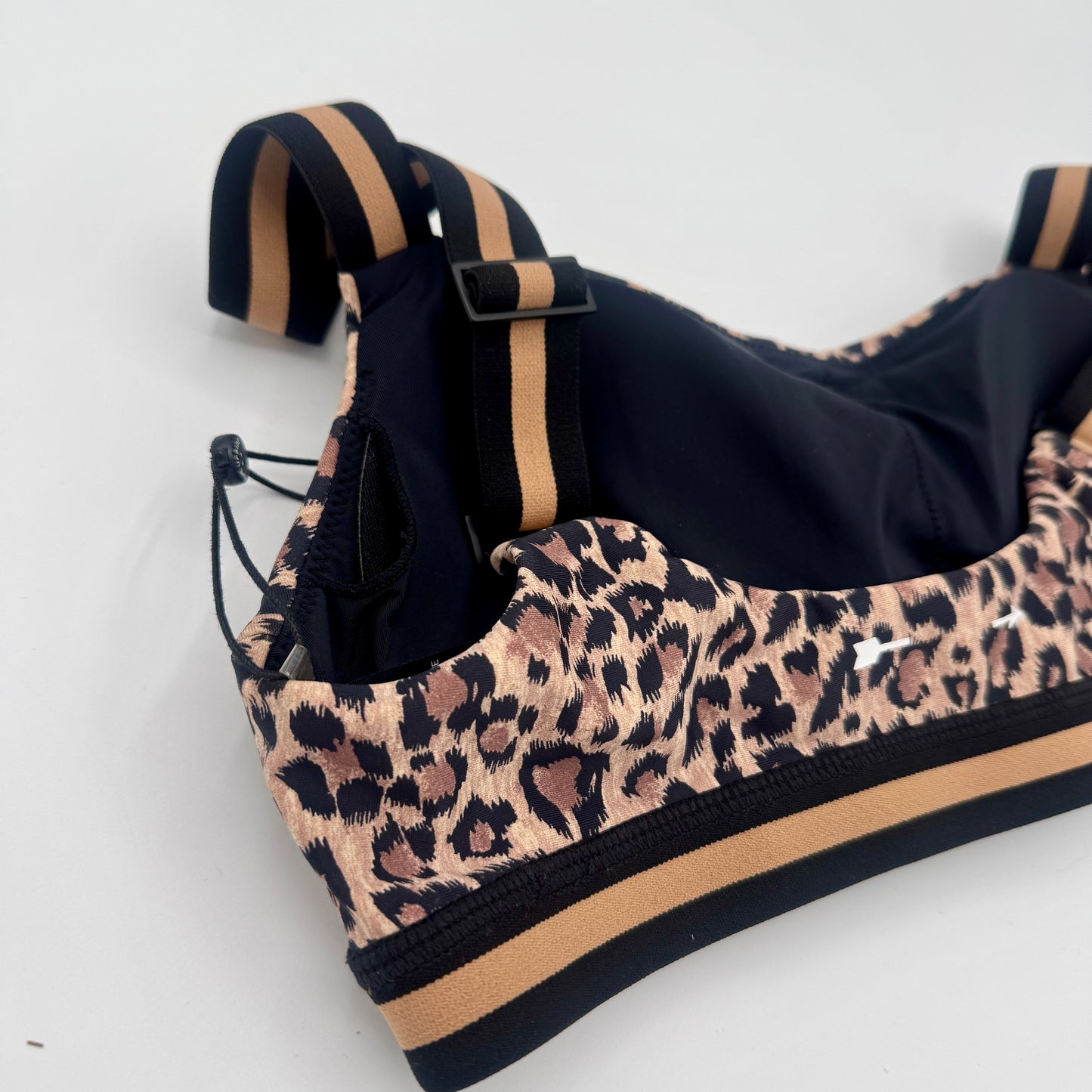 The Upside Ryker Nina Bra in Cheetah Leopard Brown Black
