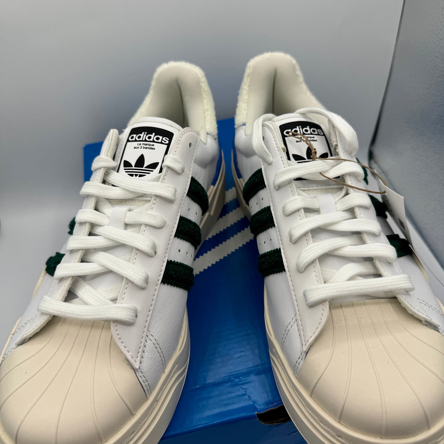 Adidas Stan Smith Bonega Platform Women’s Sneaker 2B sherpa heel white green