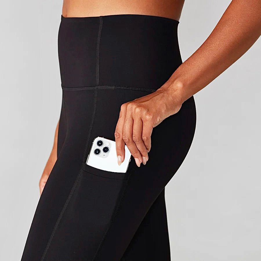 Tavi Stash & Dash 7/8 Leggings in Ebony Black Women’s Yoga Pant Leggings NEW