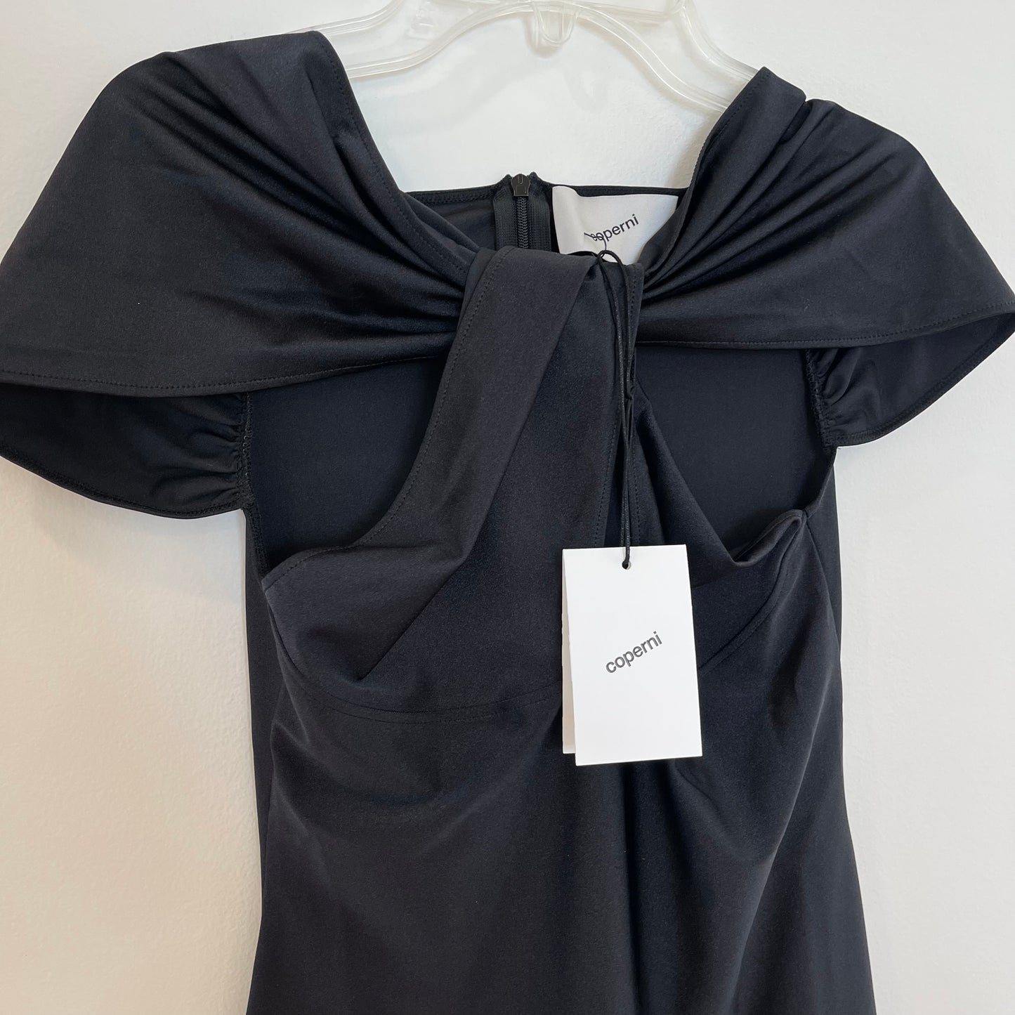 Coperni Cutout Twist Mini Dress in Black