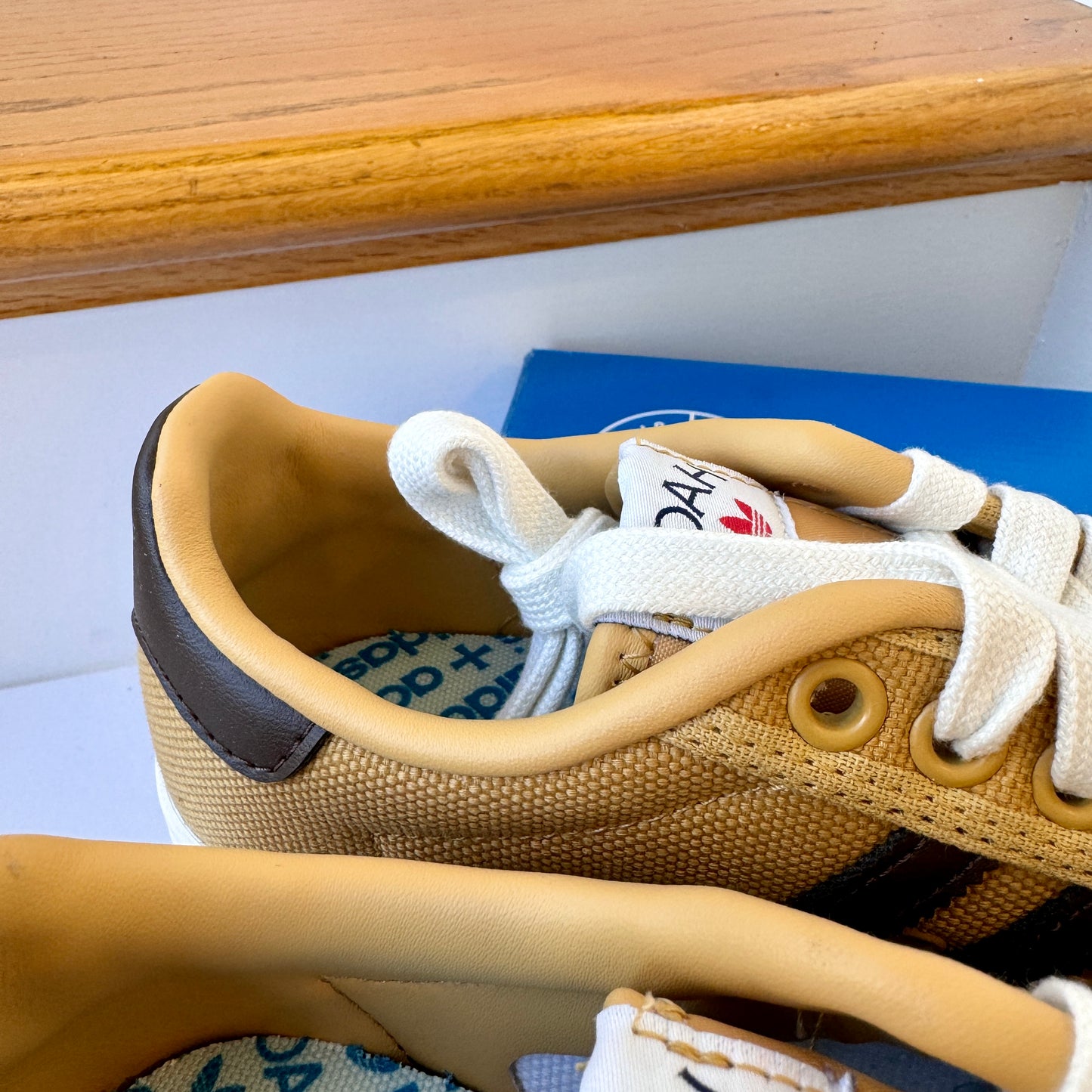 Adidas x Noah Adria Collab Sneakers in  Golden Beige Tan Brown Shoes