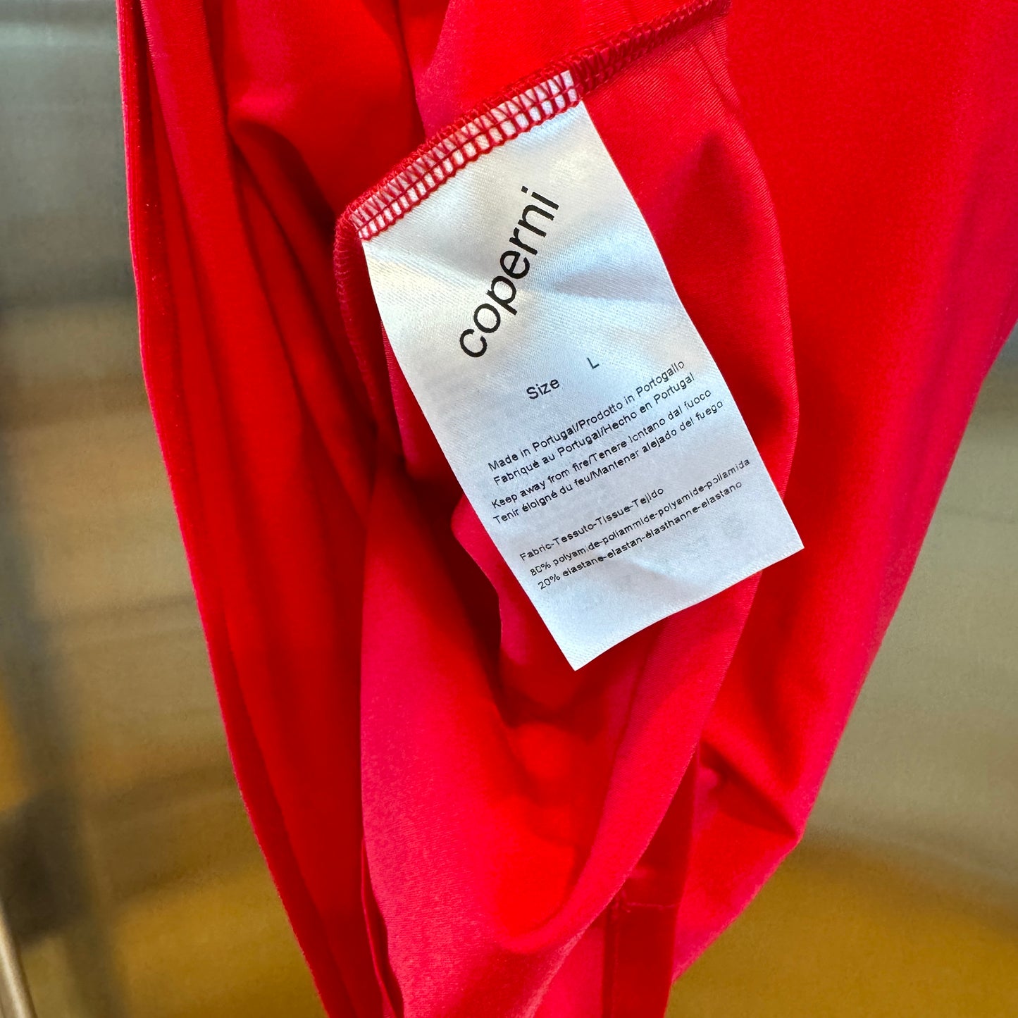 Coperni Twist Mini Dress in Lipstick Red Cut Out Brand New