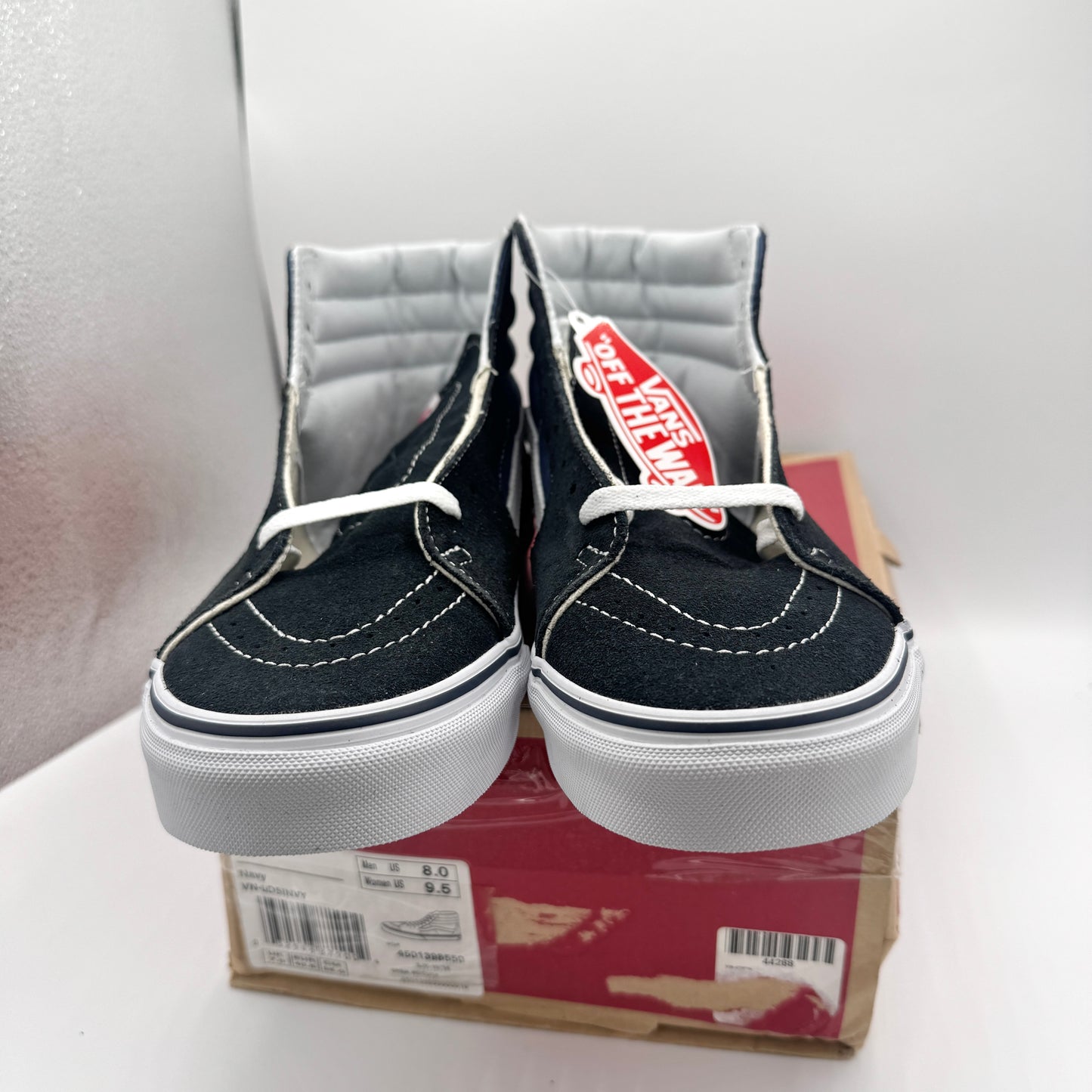 Vans Sk8 Hi Navy Blue / Black High Top Classic Skate Shoe
