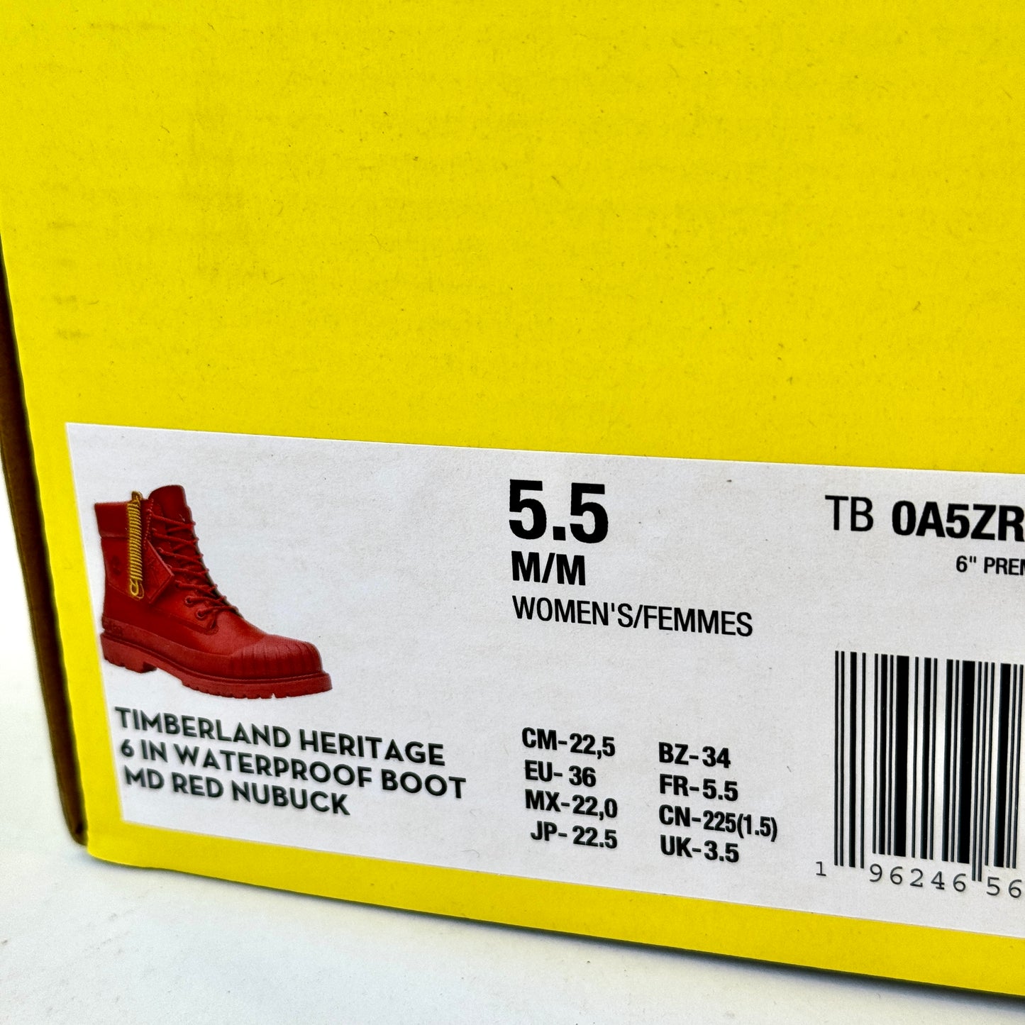 Timberland Heritage 6 Inch Waterproof Nubuck Red Beeline Boots , brand NEW