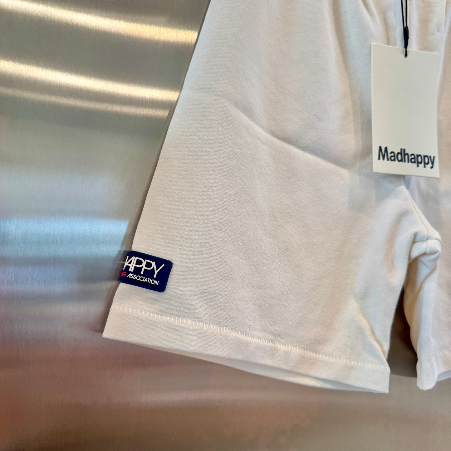 MadHappy Local Optimist Run Club Biker Shorts in Marshmallow / Cream