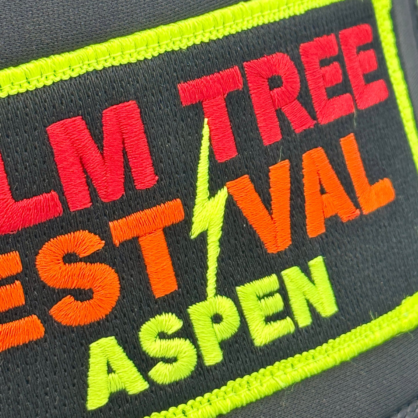 Aviator Nation Palm Tree Festival Aspen Trucker Hat in Black