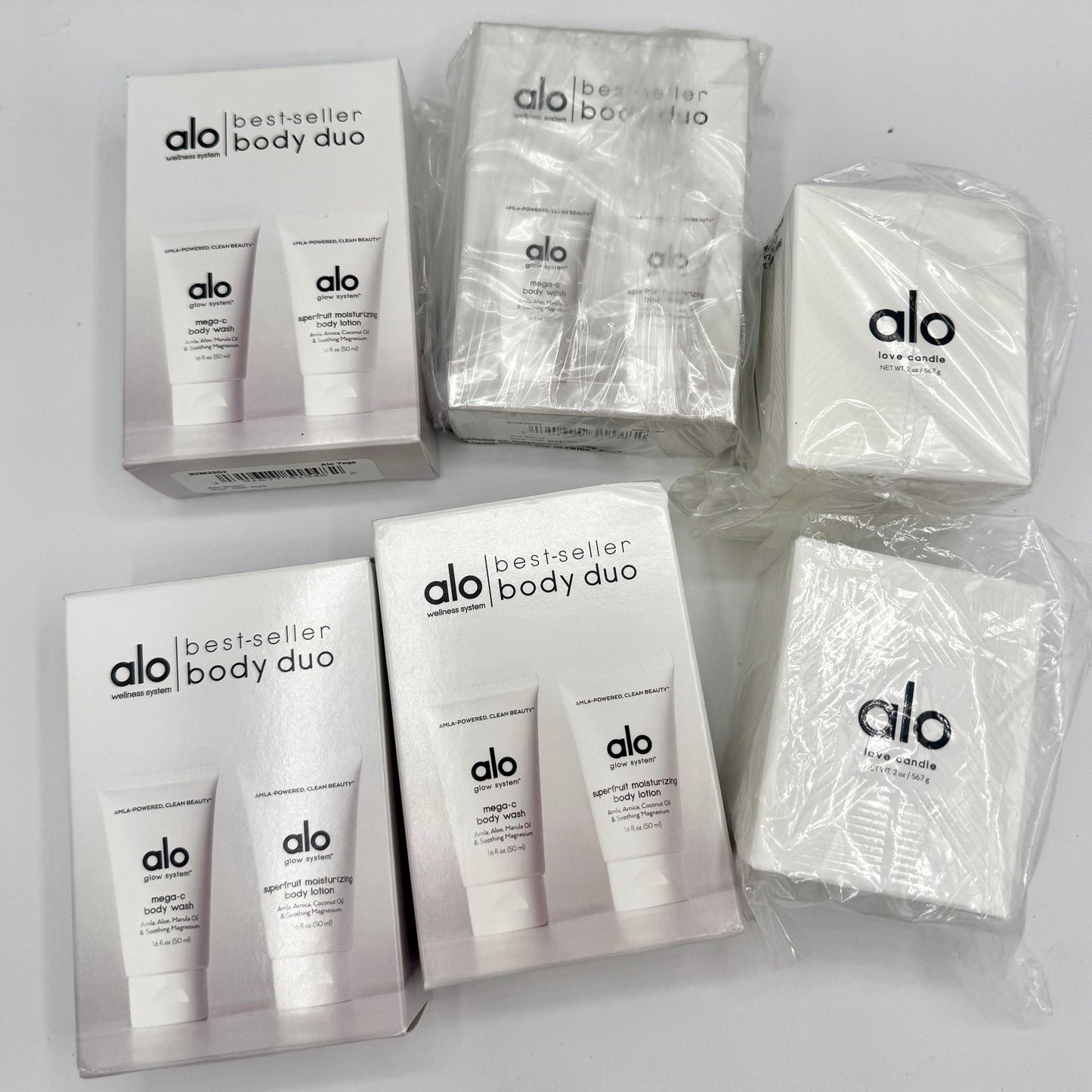 Alo Yoga BUNDLE Wellness Minis - Love Candle, Bodywash, Lotion