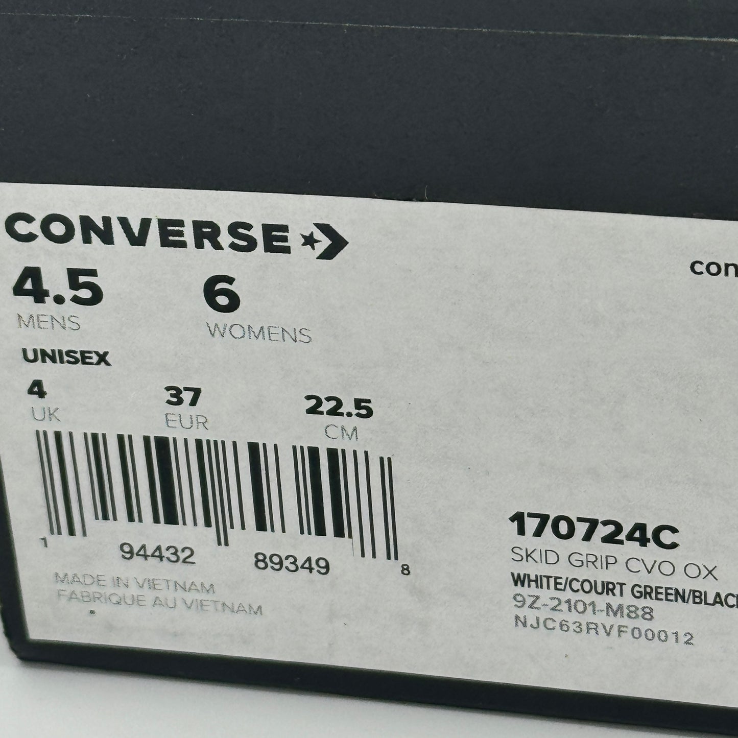 Converse Skid Grip CVO Sneakers Unisex Archive Print - White Geometric 80’s