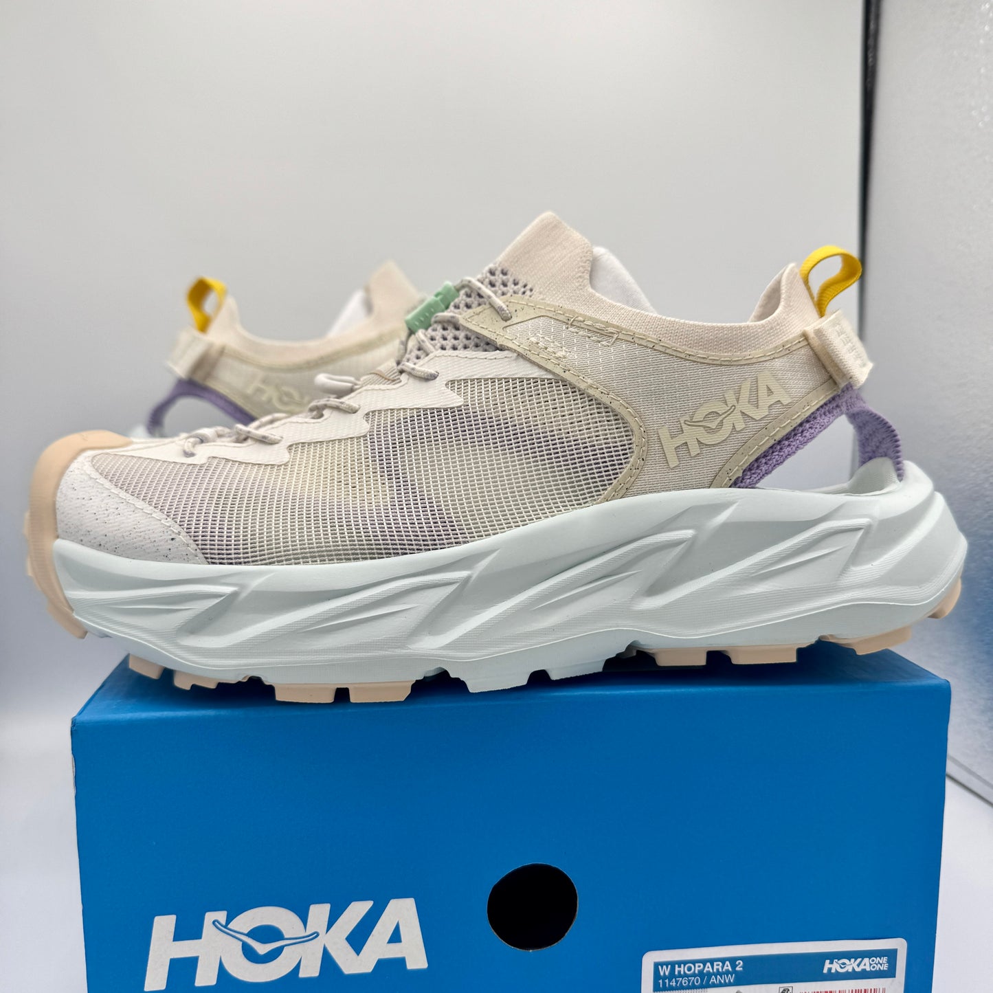 Hoka Hopara 2 Women’s Hybrid Hiking Sandal in Alabaster / Snow