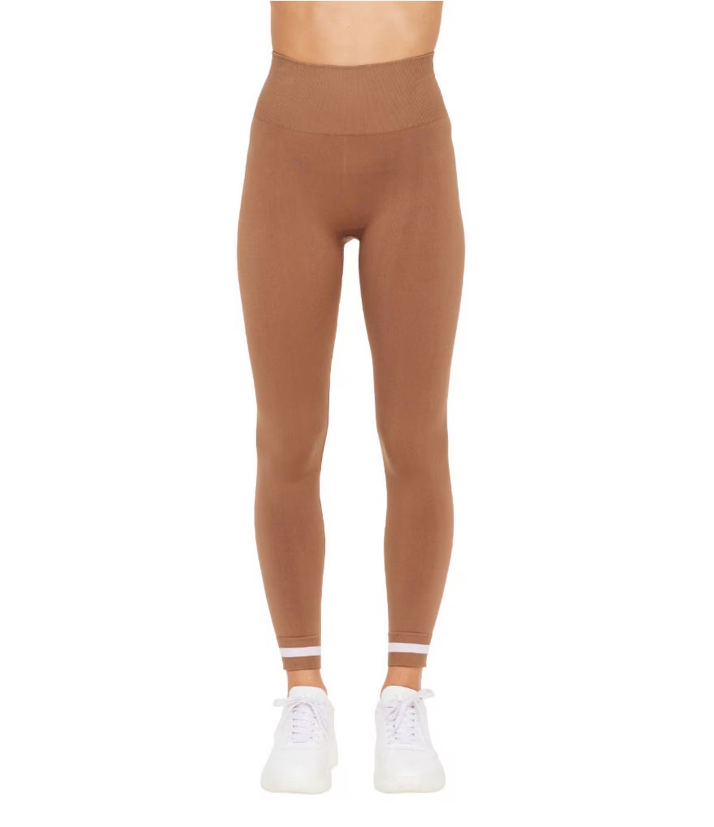 The Upside Form Seamless SET- 25 In Midi Pant and Angie Bra in Brown