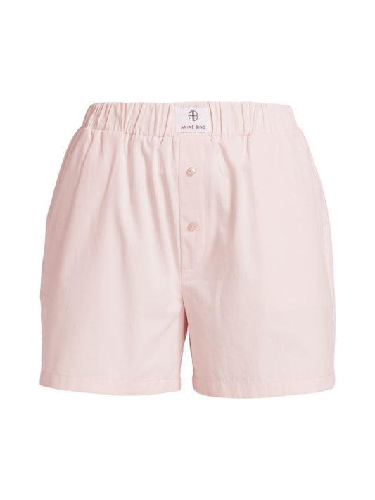 Anine Bing Liam Boxer Short Women’s Shorts with pockets in blush light pink