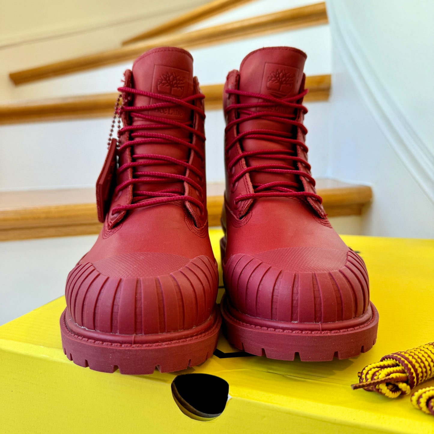 Timberland Heritage 6 Inch Waterproof Nubuck Red Beeline Boots , brand NEW