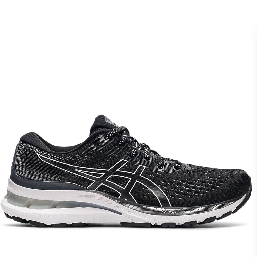 Asics Kayano 28 USED Womens Running Shoes - Black / white . Stability shoe