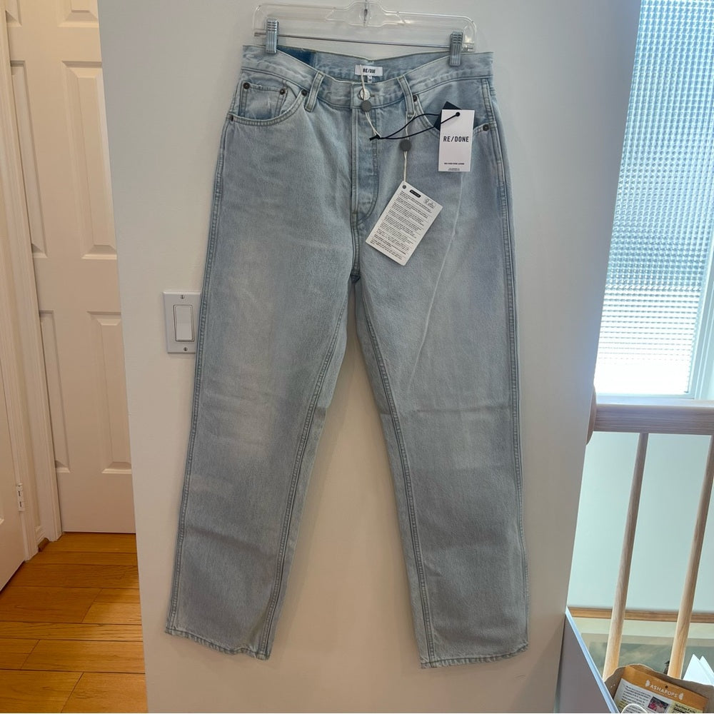 RE/DONE 90’s High Rise Loose in Perfect Light Indigo Women’s Denim Jeans