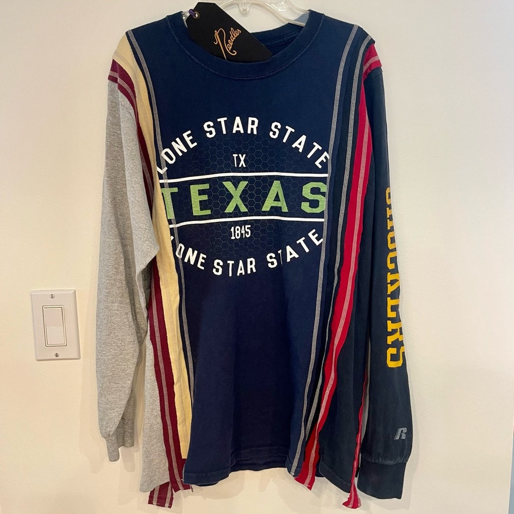 Needles 7 Cuts Shirt Long Sleeve , vintage reconstructed, one of a kind
