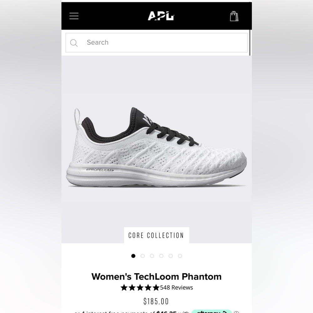 APL Phantom Running Shoes Athletic Propulsion Labs Sneakers White / black