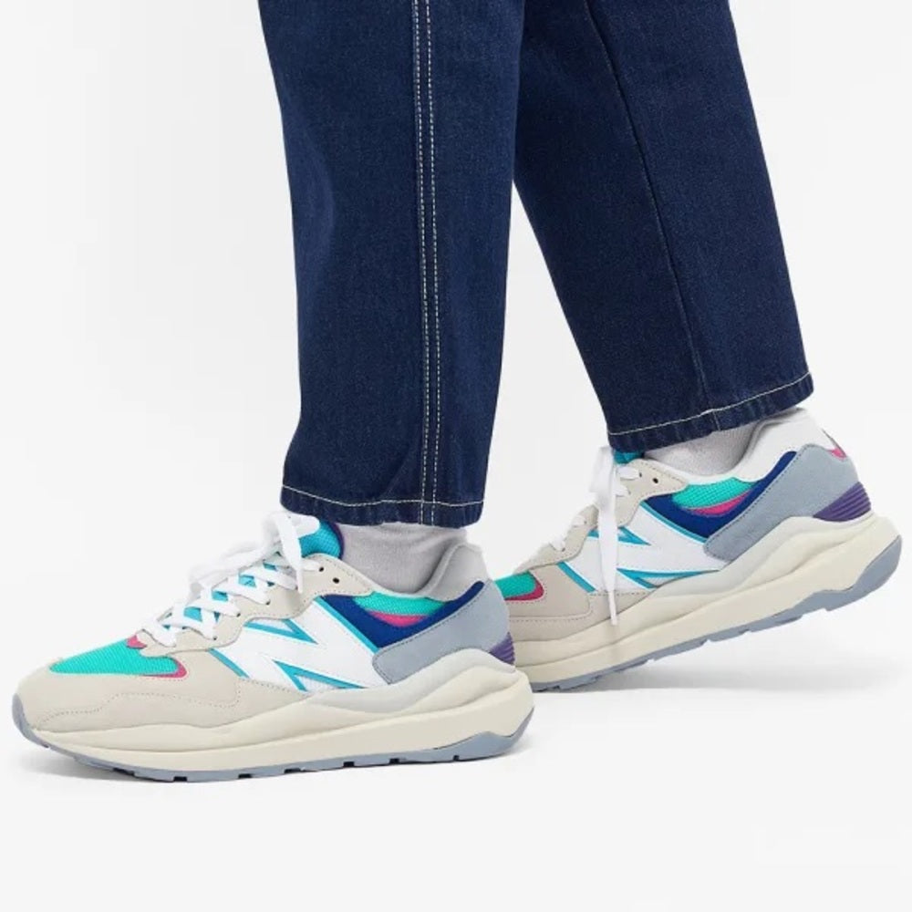 New Balance women’s 57/40 PL 1 W5740PL1 in grey / white multi / pink / teal