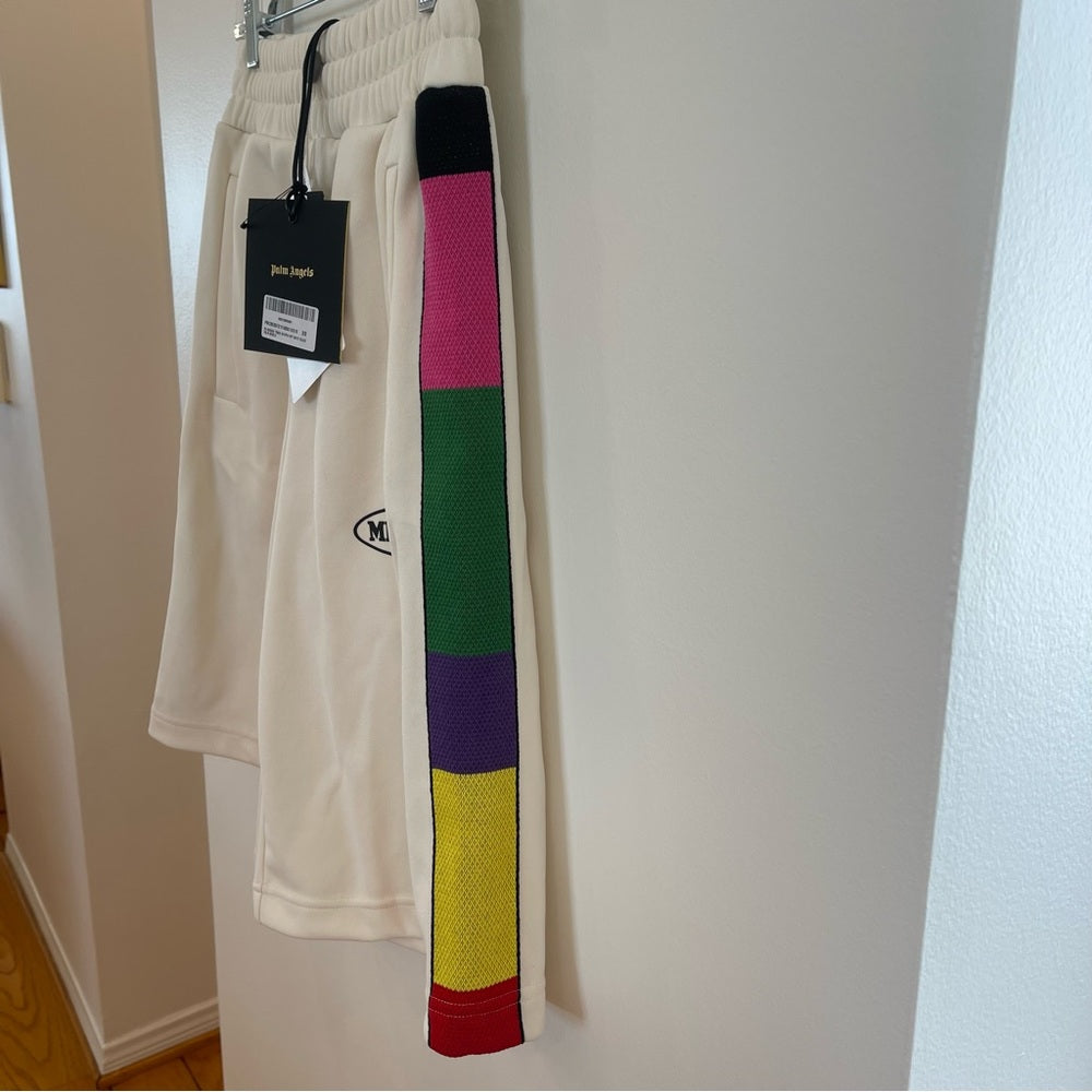 Palm Angels x Missoni Collab Shorts Logo in cream / white