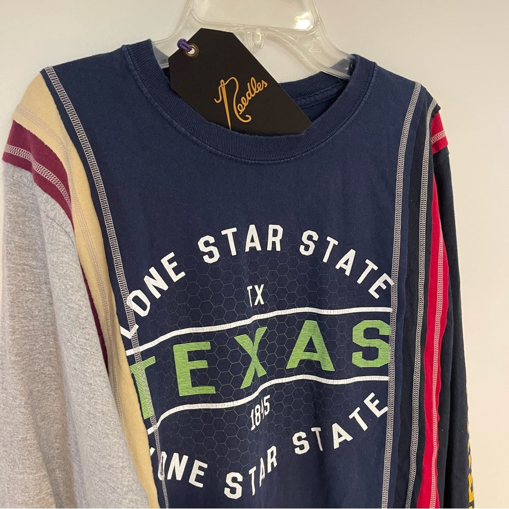 Needles 7 Cuts Shirt Long Sleeve , vintage reconstructed, one of a kind