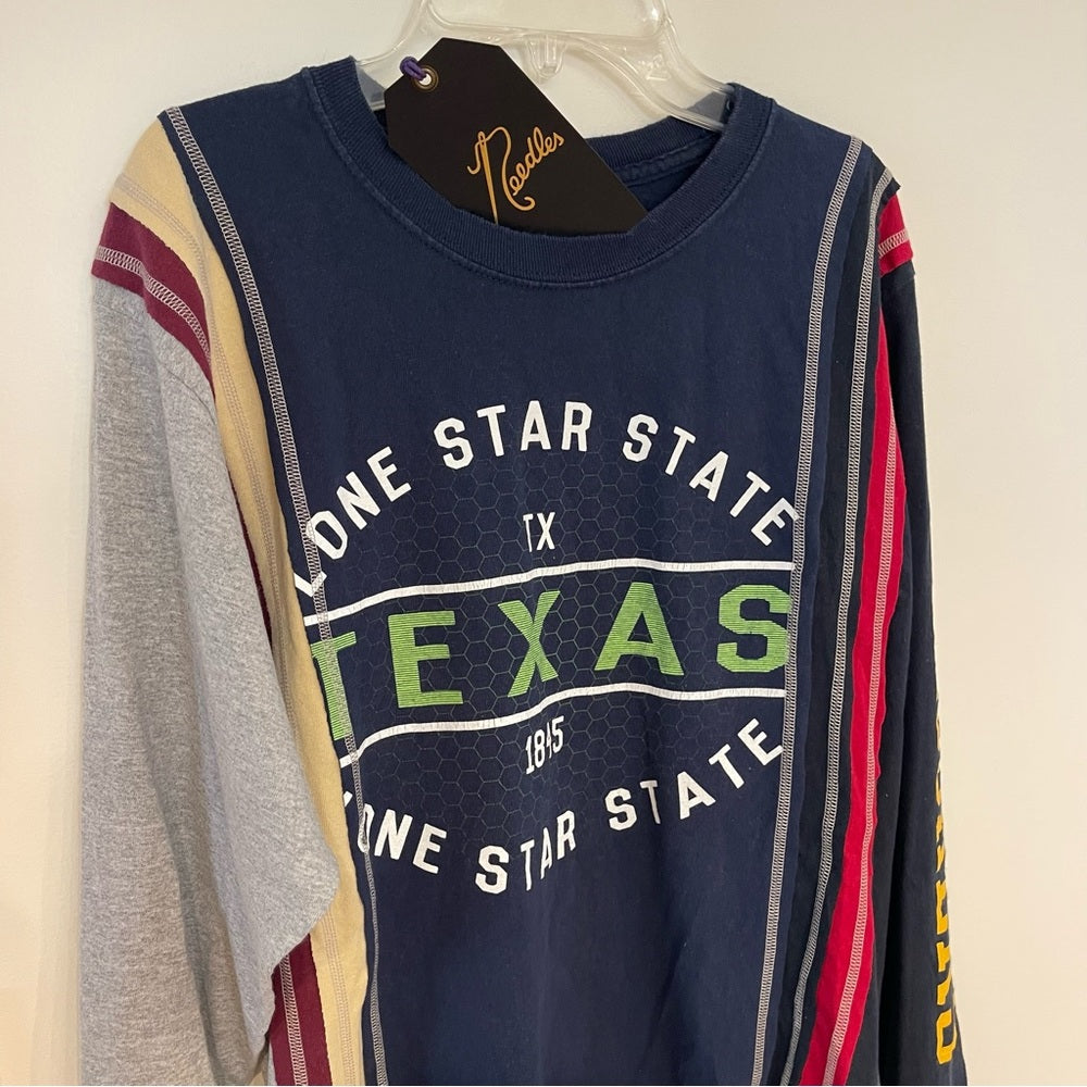 Needles 7 Cuts Shirt Long Sleeve , vintage reconstructed, one of a kind