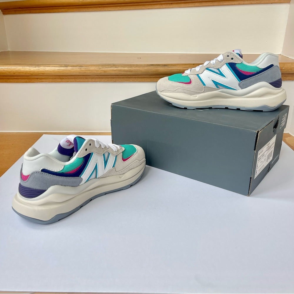 New Balance women’s 57/40 PL 1 W5740PL1 in grey / white multi / pink / teal