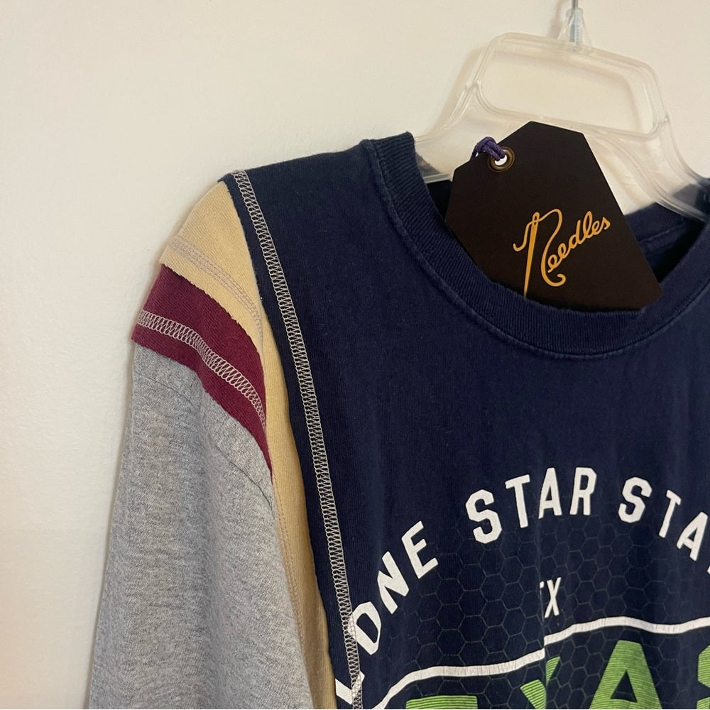 Needles 7 Cuts Shirt Long Sleeve , vintage reconstructed, one of a kind