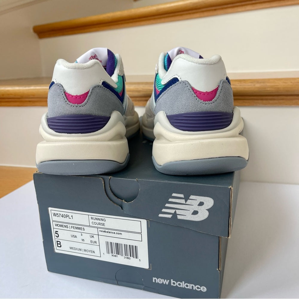 New Balance women’s 57/40 PL 1 W5740PL1 in grey / white multi / pink / teal