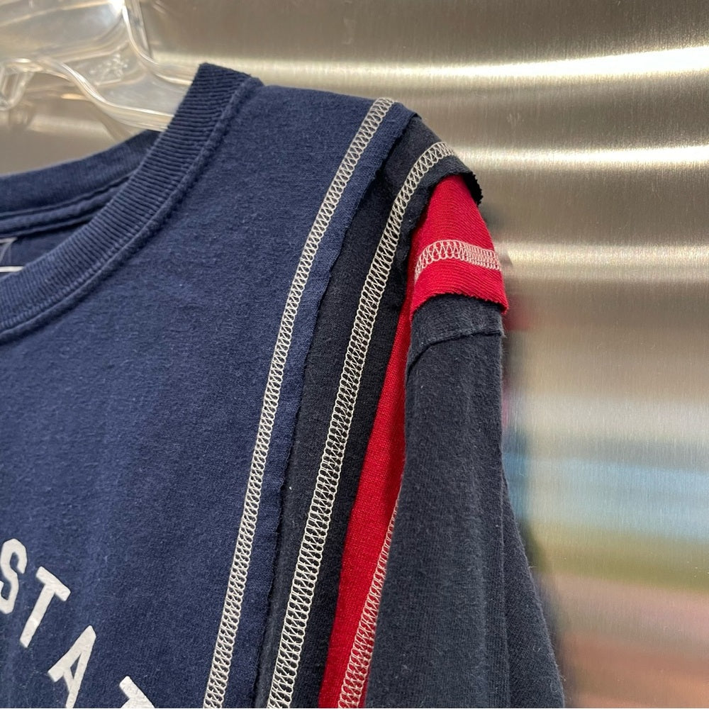 Needles 7 Cuts Shirt Long Sleeve , vintage reconstructed, one of a kind