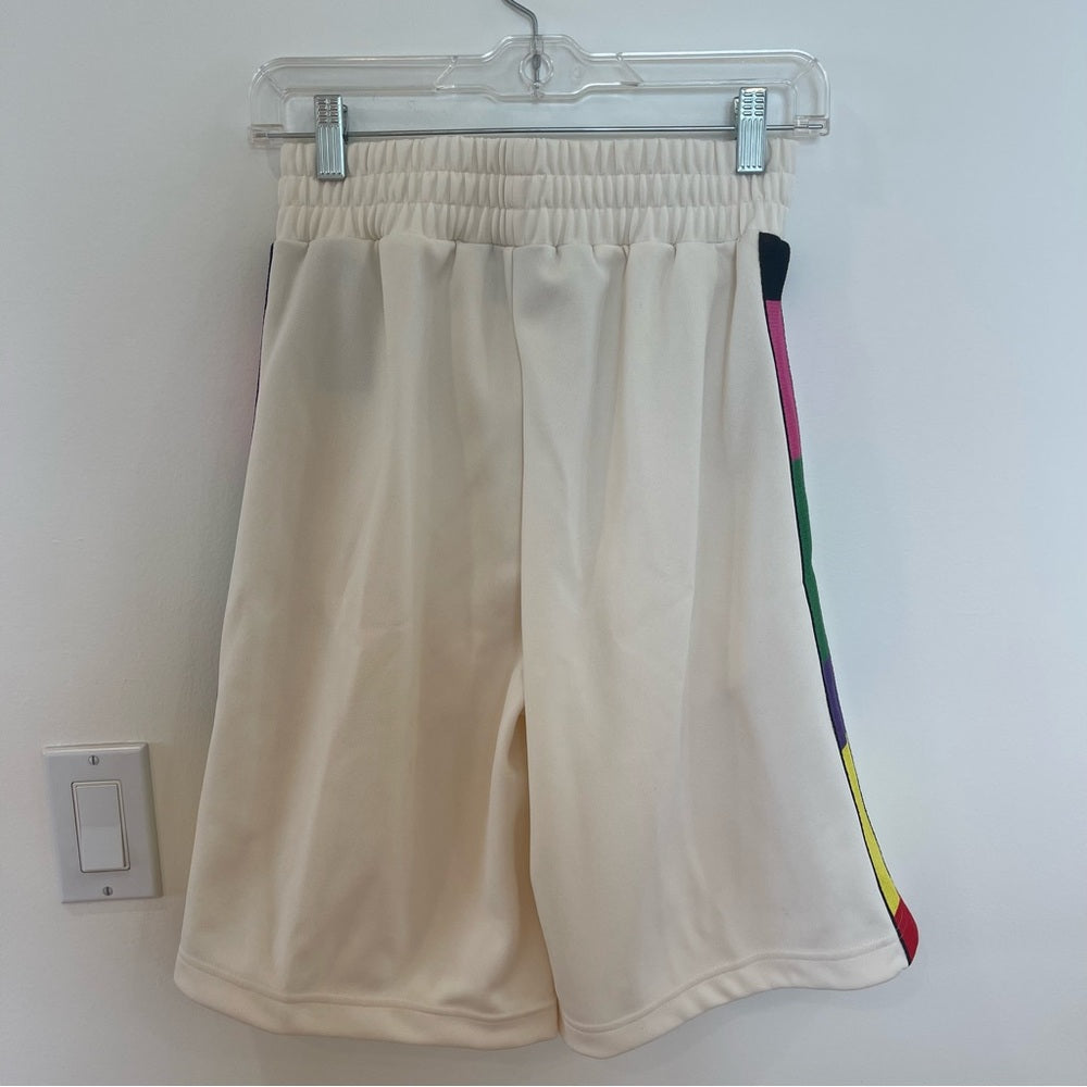 Palm Angels x Missoni Collab Shorts Logo in cream / white