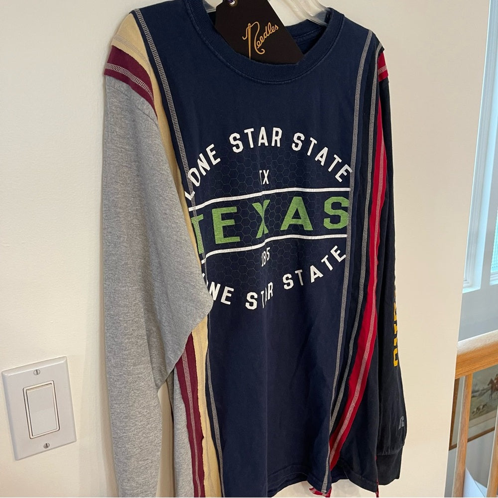 Needles 7 Cuts Shirt Long Sleeve , vintage reconstructed, one of a kind