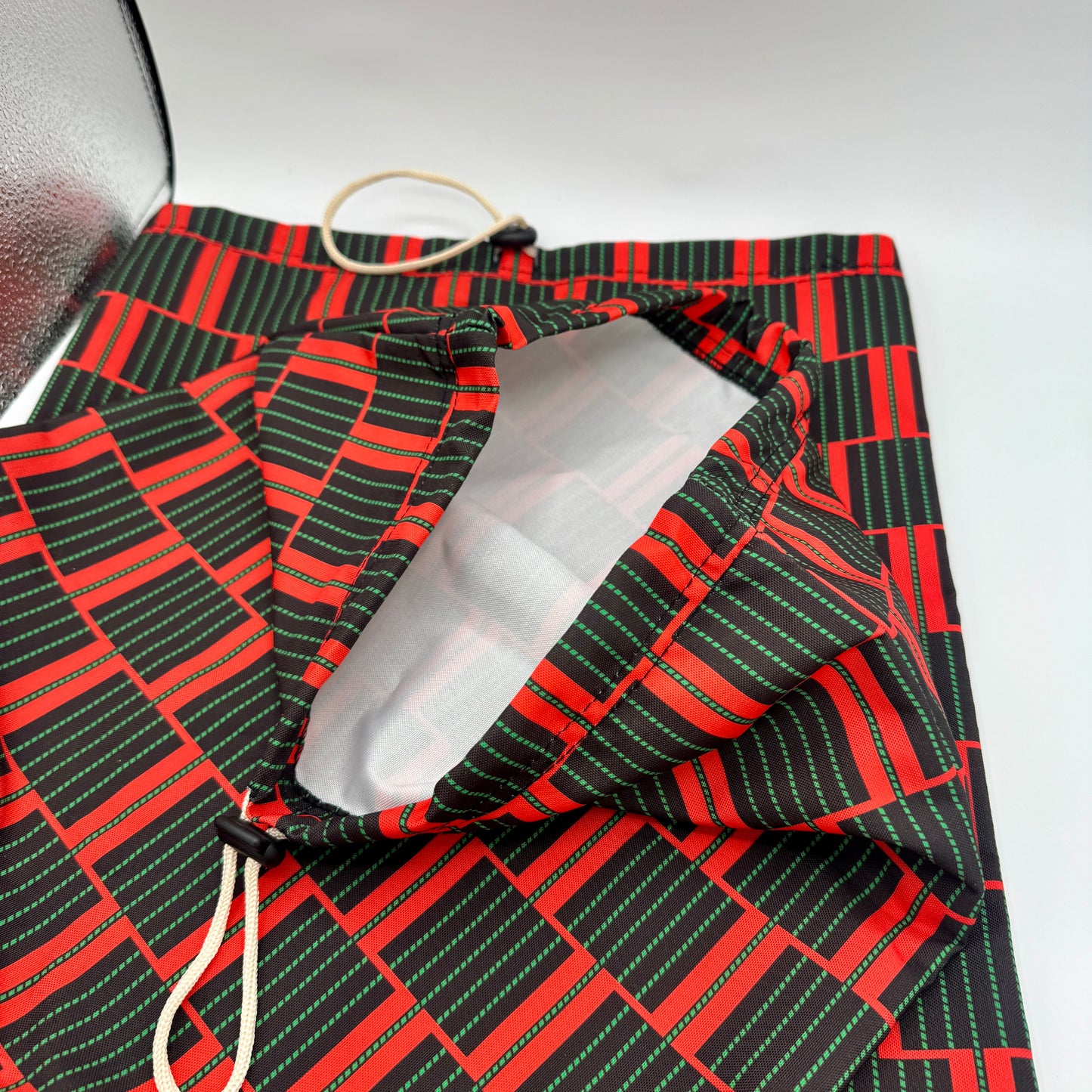 (2) Wales Bonner x Adidas Footwear Dustbags Samba Collab in Multi Red Pattern , Brand New Unused