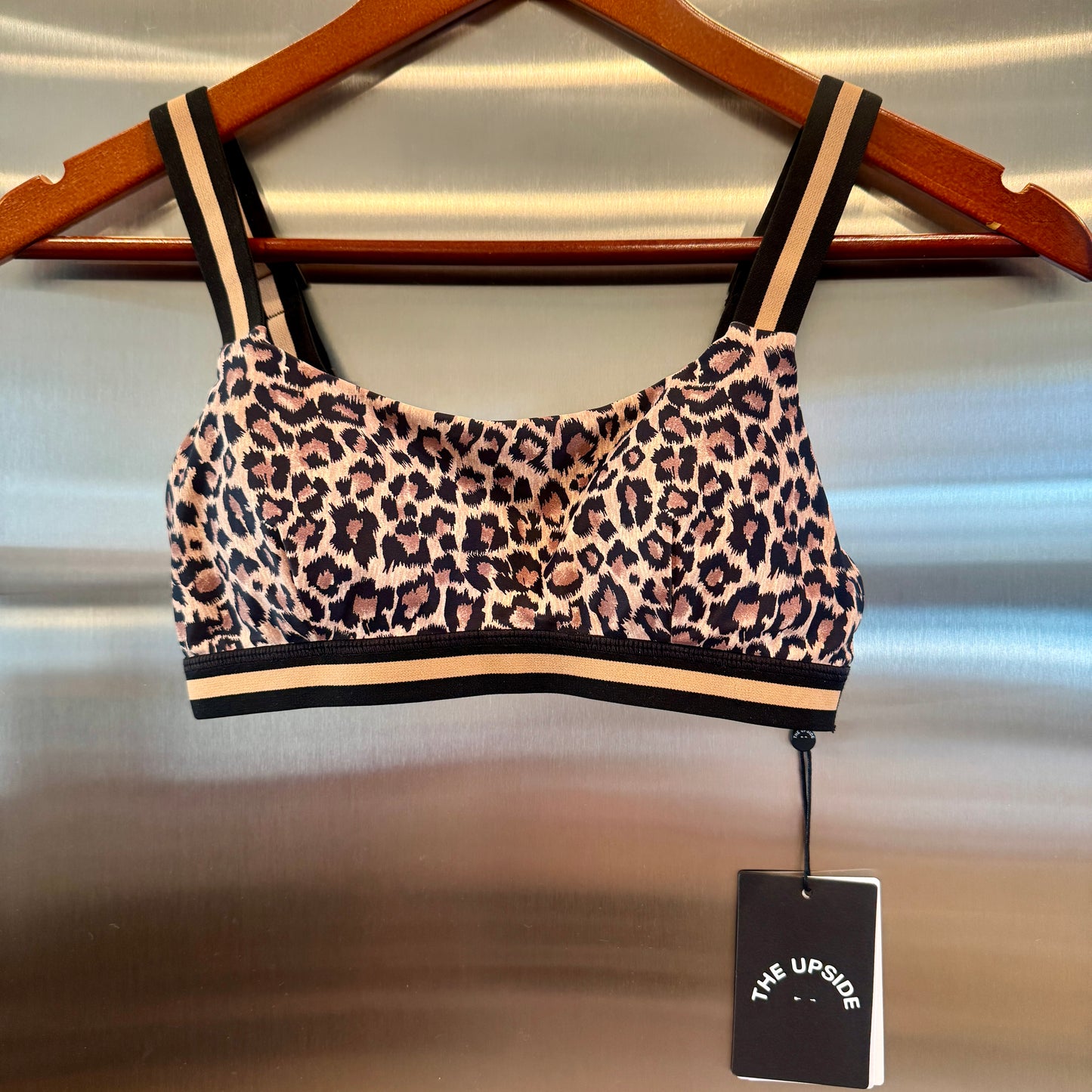 The Upside Ryker Nina Bra in Cheetah Leopard Brown Black