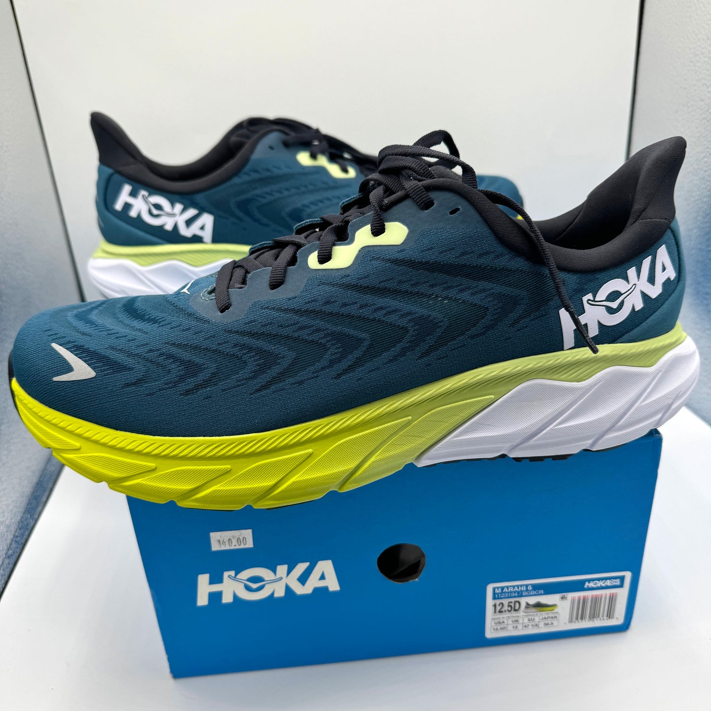 Hoka Arahi 6 Running Shoes Men’s Blue Graphite Coral Hoka One One brand new