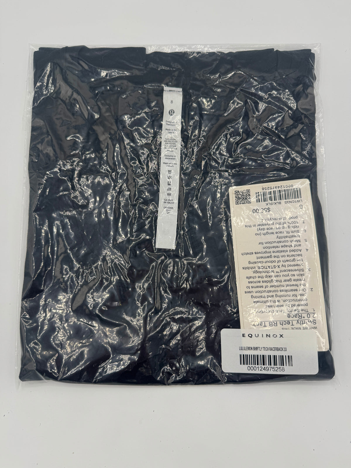 Lululemon Swiftly Tech Racerback 2.0 Tank Top - Race Length in Black