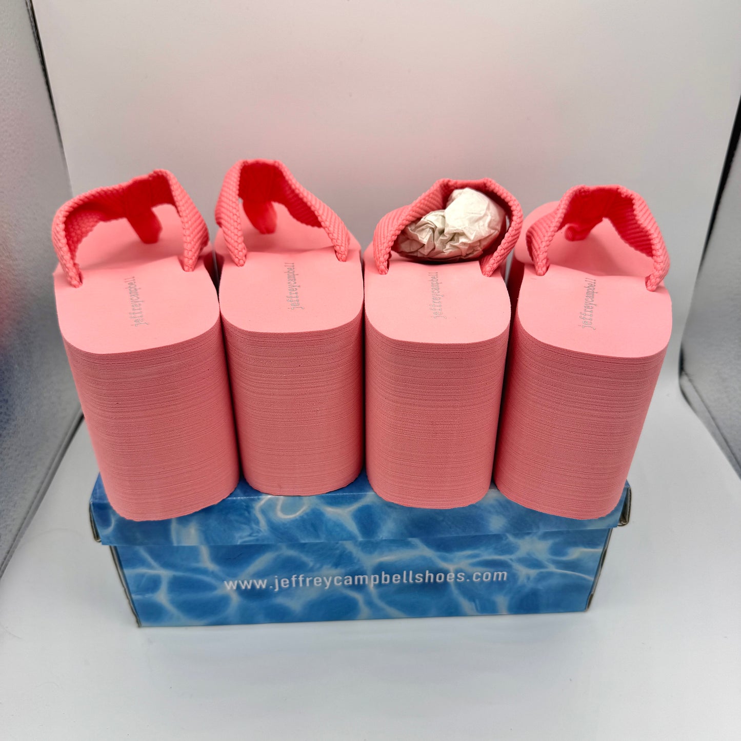 Jeffrey Campbell BUNDLE (2 Pairs) Wavin Platform Sandals Pink