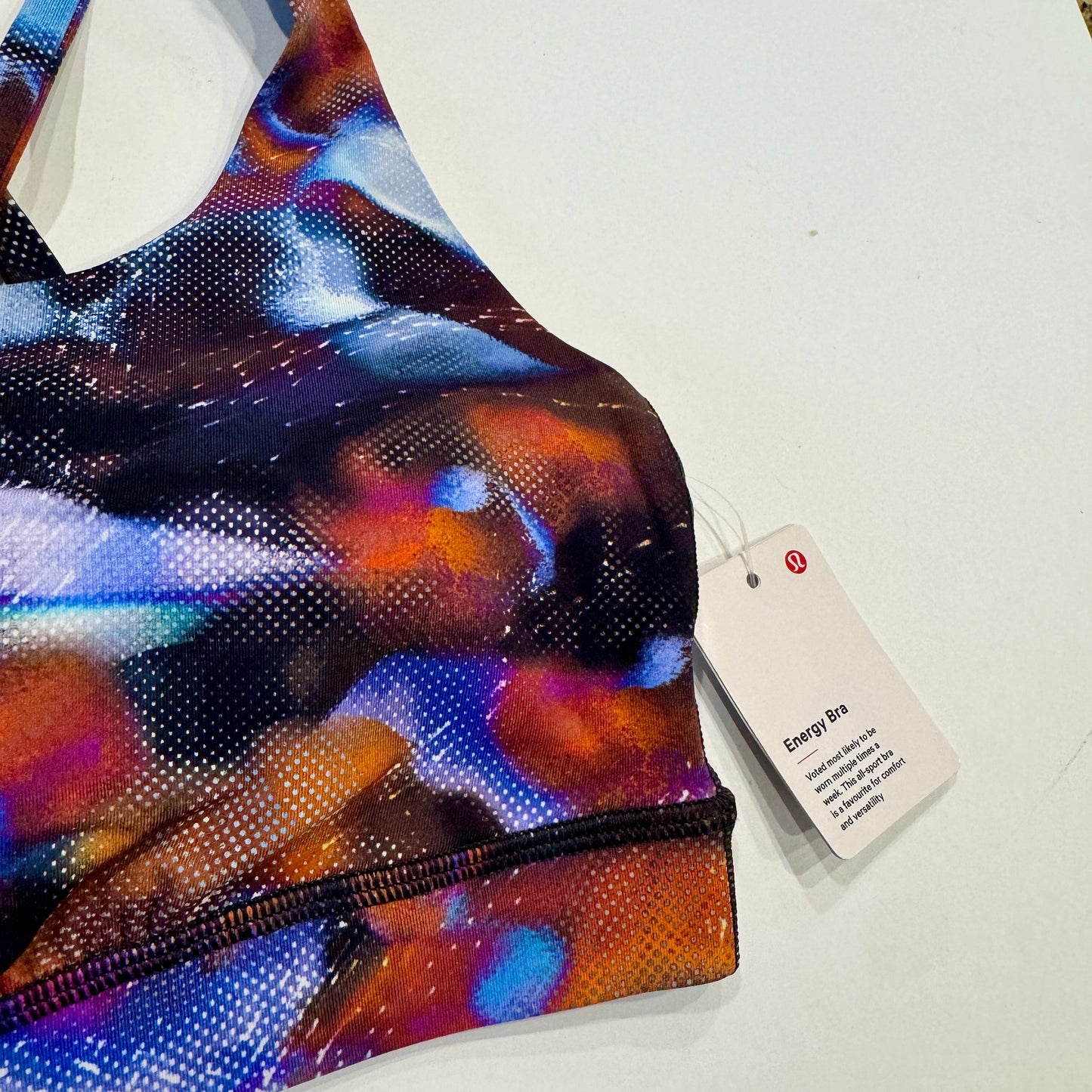 Lululemon Energy Bra Medium Support, B–D Cups in Hyper Drift Multi x Barry’s